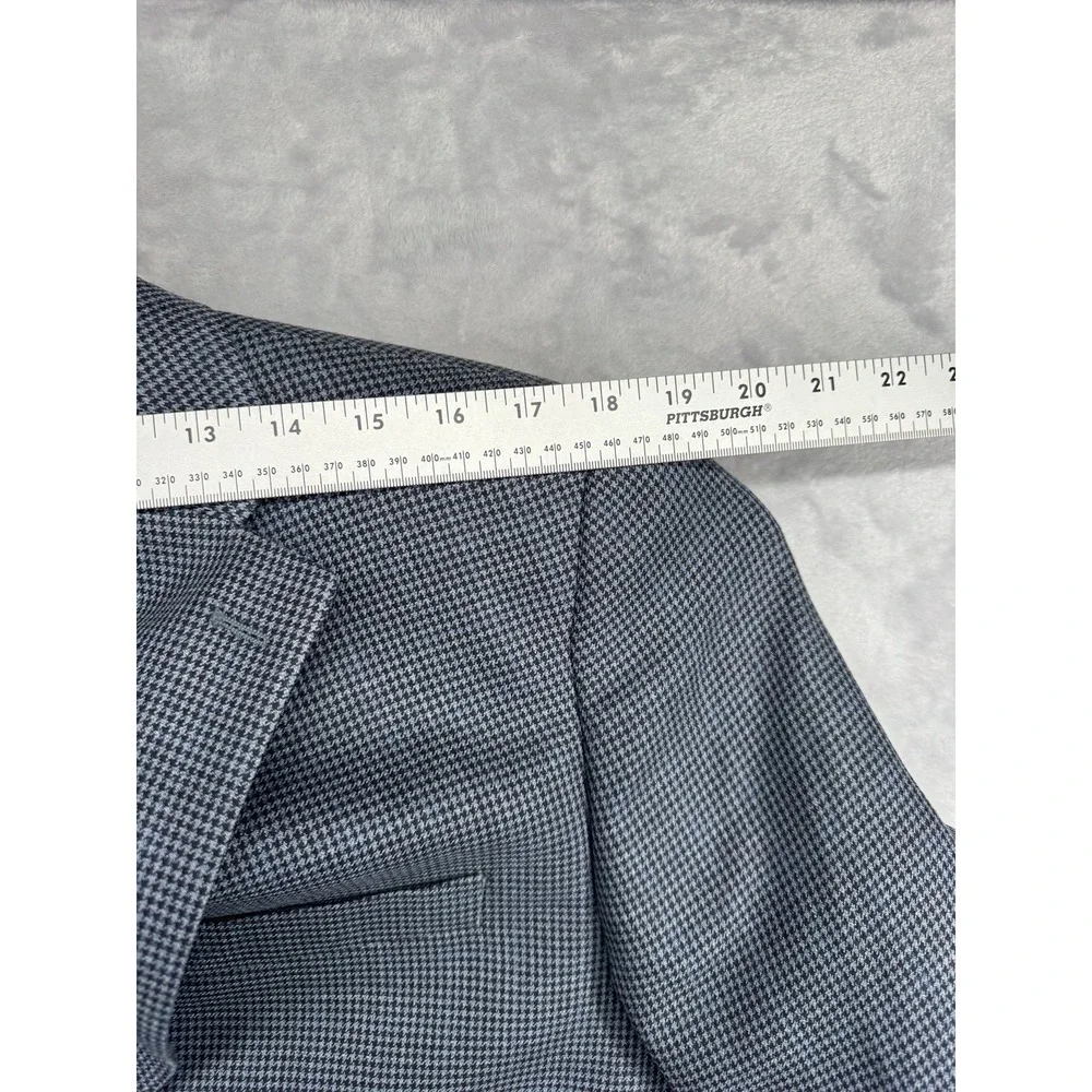 Hart Schaffner Marx Modern‎ New York Fit Wool Silk Blue Men's 40 L Long NWT $595